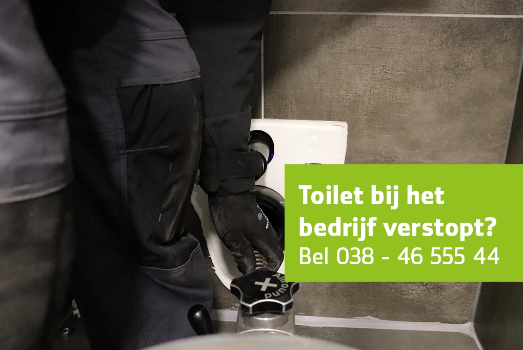 Toilet bedrijf verstopt