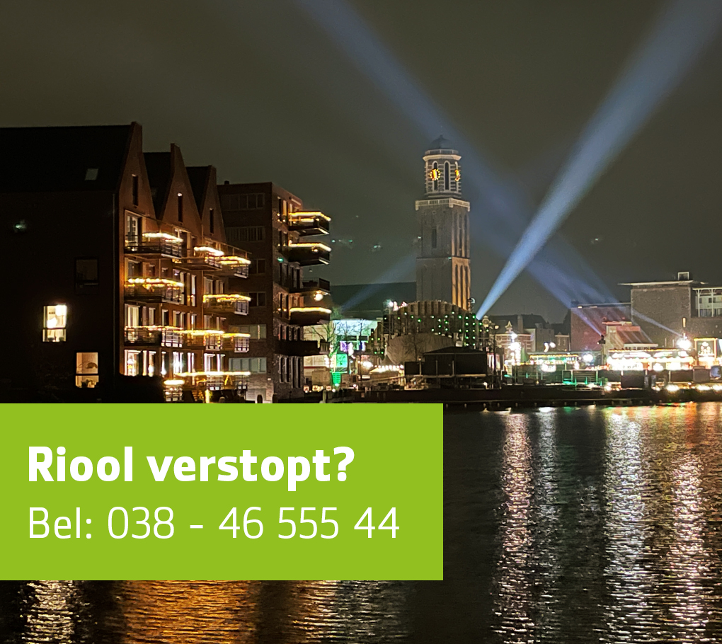 Riool verstopt? Rio Zwolle lost het op!