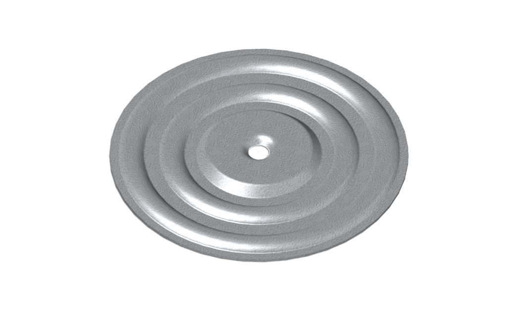 Drukverdeelplaatje – rond 70 mm met 5 mm gat